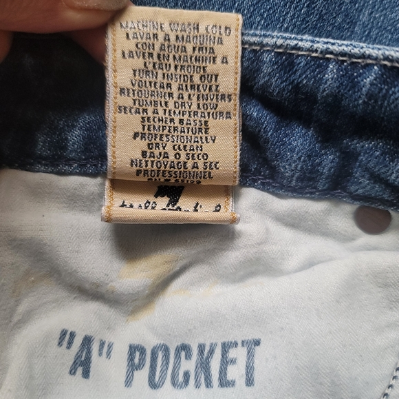 7 For All Mankind Bootcut Denim Jeans Size 30 Blue - Picture 13 of 15